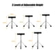 thumbnail image 3 of Trono Tambor Trono universal Asiento de tambor acolchado redondo Taburete Patas de acero inoxidable de doble refuerzo Antideslizante 5 niveles Altura ajustable para bateristas adultos Meterk Trono Tambor, 3 of 6