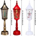 thumbnail image 4 of Lámpara con temática navideña, poste de luz con temática navideña, luz de noche navideña con música luminosa, linterna iluminada brillante, lámpara de mesa navideña, juego de decoraciones navideñas,, 4 of 8