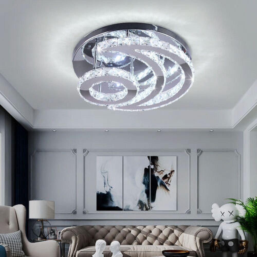 Modern LED Crystal Chandeliers Ceiling Light Fixtures Bedroom Pendant Lighting