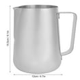 thumbnail image 3 of Frothing Cup,Dekaim Stainless Steel Milk Jug Frothing Pitcher Coffee Latte Cup Without Scale for Home Coffee Use(1500ML), 3 of 7