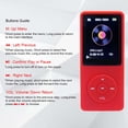 thumbnail image 3 of Reproductor MP3 Arungo MP10 de 32 GB con auriculares con altavoz, color rojo, 3 of 7