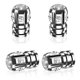 thumbnail image 1 of Quarkace Tapones Para Válvulas De Neumáticos, Tapones Para Válvulas Con Diamantes De Imitación Brillantes, Paquete De 4 Para Coches, Todoterrenos, Camiones, Motocicletas, Bicicletas, Revestimiento Ant, 1 of 5