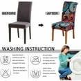 thumbnail image 5 of Chair Covers for Dining Room Set of 4,Stretch Spandex Parsons Chair Slipcovers 4 Pack,Removable Washable Chair Protector for Kitchen,Diner,Party,Wedding, 5 of 5