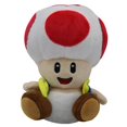 thumbnail image 4 of Mushroom Red Toad Plush Sitting Position, Cuddly Cartoon Game Stuffed Toy Doll 7" Gift for Children Kids Fans, 4 of 6