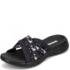 thumbnail image 1 of Chanclas Skechers On The Go 600 Blooms para mujer, color negro y gris, 1 of 6