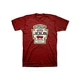 thumbnail image 2 of Kerusso Unisex Short Sleeve Casual T-Shirt, Catch Up with Jesus, Red, LG, 2 of 6