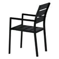 thumbnail image 5 of Oakland Living Slat Back Faux Wood and Steel 7 Piece Rectangular Patio Dining Set, 5 of 6