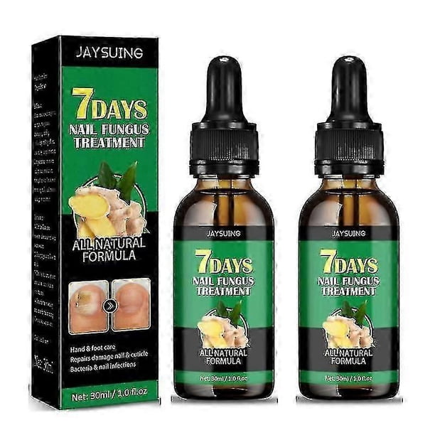 2x 30ml Nails Care Repair Nail Fungal Anti-fungus Onychomycosis-removal Liquid Ginger Foot Antifungal Nail Treatments - Hz