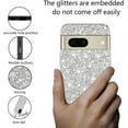 thumbnail image 3 of Compatible with Google Pixel 7 Case Glitter Shockproof,Google Pixel 7 Phone Case Bling Sparkly Soft TPU and PC Silicone Shiny Girl Women Thin Protective Cover (Silver), 3 of 7