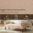 thumbnail image 5 of Christopher Knight Home 59" Upholstered Ottoman Bench, Rolled Arms, End of Bed Bench with Wooden Legs, Light Khaki, 5 of 8