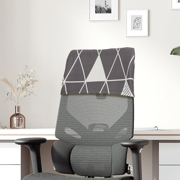 Ikoopy 4Pcs Chair Back Cover Stretch Polyester Chair Back Protective Cover Chair Backrest Slipcover Chair Back Protector for Dining Room Office Bar