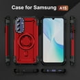 thumbnail image 4 of TECH CIRCLE for Galaxy A15 5G (SM-A156) Hard Phone Case 6.5" 2024, Plastic Shell Protective Magnetic Back Cover with Kickstand, Compatible with MagSafe Accessories, Lightweight Sturdy Case, Red, 4 of 8