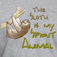 thumbnail image 3 of CafePress - The Sloth Is My Spirit Animal T Shirt - Fitted T-Shirt, Vintage Fit Soft Cotton Tee, 3 of 4