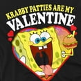 thumbnail image 2 of Spongebob Krabby Patties are my Valentine Unisex Adult T Shirt, Black, X-Large, 2 of 4