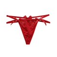 thumbnail image 1 of Pxiakgy sous-Vêtements de Mode pour Femmes String en Maille Transparente Ruban Rouge + L, 1 of 3