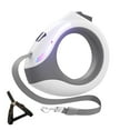thumbnail image 1 of Handsfree Dog Leash Led Dog Leash Retractable Dog Leash with Flashlight Rechargeable 118in Round Handle Dog Leash with Lock Ergonomic Breathing Light Dog Leashes, 1 of 7