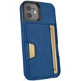thumbnail image 1 of Smartish iPhone 12 mini Wallet Case - Wallet Slayer Vol. 2 [Slim Protective Kickstand] Credit Card Holder (Silk) - Blues on the Green, 1 of 8