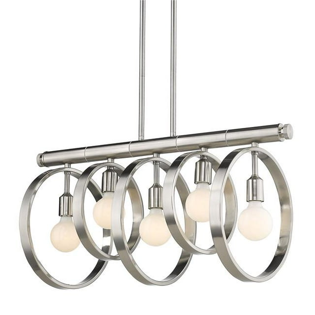 Golden Lighting 8330-LP PW Sloane Linear Pendant, Pewter