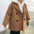 thumbnail image 7 of Cowsor Toddler Baby Boys Girls Wool Coat Winter Warm Double Breasted Trench Coat Kids Jacket Outwear Clothes, 7 of 7