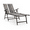 Stripe, variant on Nuu Garden Outdoor Patio Chaise Lounge Chair Adjustable Folding Pool Lounger with Steel Frame and Breathable Textile Fabric for Beach, Yard, Pool and Patio, Gray