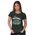 thumbnail image 5 of Michigan Is Great MI Lakes Pride Women's T Shirt Ladies Tee Brisco Brands L, 5 of 6