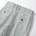 thumbnail image 6 of LODIENY Casual Dress Pants for Men Pleated Old Money Straight Leg Baggy Suit Slacks Fall Relaxed Fit Slacks Work Trousers with Pockets Gray M, 6 of 6