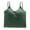 Green, variant on Spaghetti Straps Thin Strap Tank Tops Stretch Camisole Breathable Stretch Cami Top Crop Tank Top Summer Cami Shirt Fitted Sleeveless Stretch Vest Sleeveless Tank Khaki L