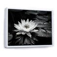 thumbnail image 2 of Designart "Blooming Lotus Among Lily Pads" Lotus Floater Framed Wall Decor, 2 of 5