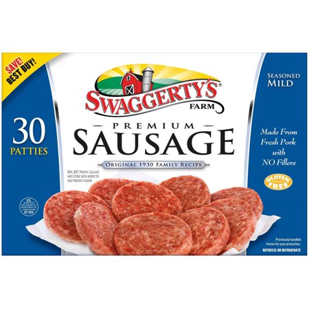 Are you ready for the 4th? head into save a lot this week for an assortment of meat options and SWAGGERTY'S FARM Original 1930 Premium Sausage, 30 Patties, 45 oz - Walmart.com