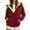 Wine, variant on Jacket Women Heavyweight Jackets Cozy Lined Hooded Open Front Cardigan for Autumn Winter Outdoor Activities Womens Winter Coat Beige L