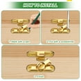 thumbnail image 4 of Uxcell 1-Pack Flip Latch Gate Latch, 3 Inch Flip Sliding Barn Door Lock 90/180 Degree Slide Locks [Bright Gold], 4 of 7
