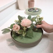 OASIS® Forage Dry Floral Foam Disc Craft Base, Round Disc 8.8 inch x 1.25 inch