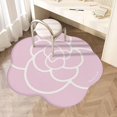 thumbnail image 1 of Yazoeia Flower Shaped Rug,Washable Non Slip Foot Bath Mat,Office Computer Chair Study Desk Soundproof Anti-Slip Mat,Pink,120cm/47in CJC912-143564, 1 of 6