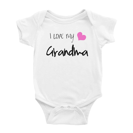 

I Love My Grandma Funny Baby One-pieces Newborn Clothes Gift