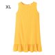 thumbnail image 1 of Qarigey Vestido de mujer Punto Ropa sin mangas Ropa suelta Vestido de tanque con volantes sueltos Vestidos Amarillo SG, 1 of 2