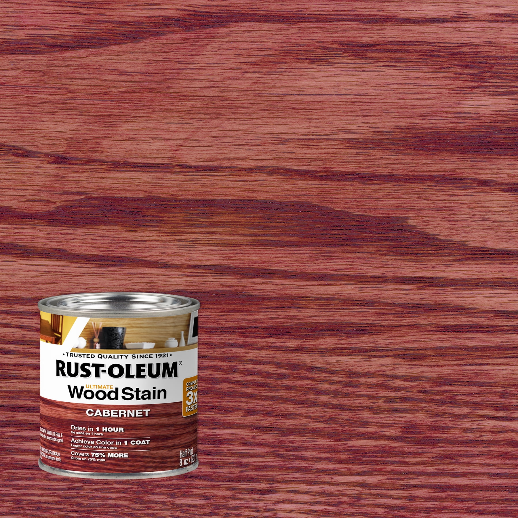 Rust-Oleum Cabernet Ultimate Wood Stain, Half Pint
