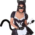 thumbnail image 4 of Disfraz de gato negro con orejas de gato, cola y cubierta para ojos de mascarada para mujeres y niñas, accesorio de disfraces de Halloween, 4 of 5