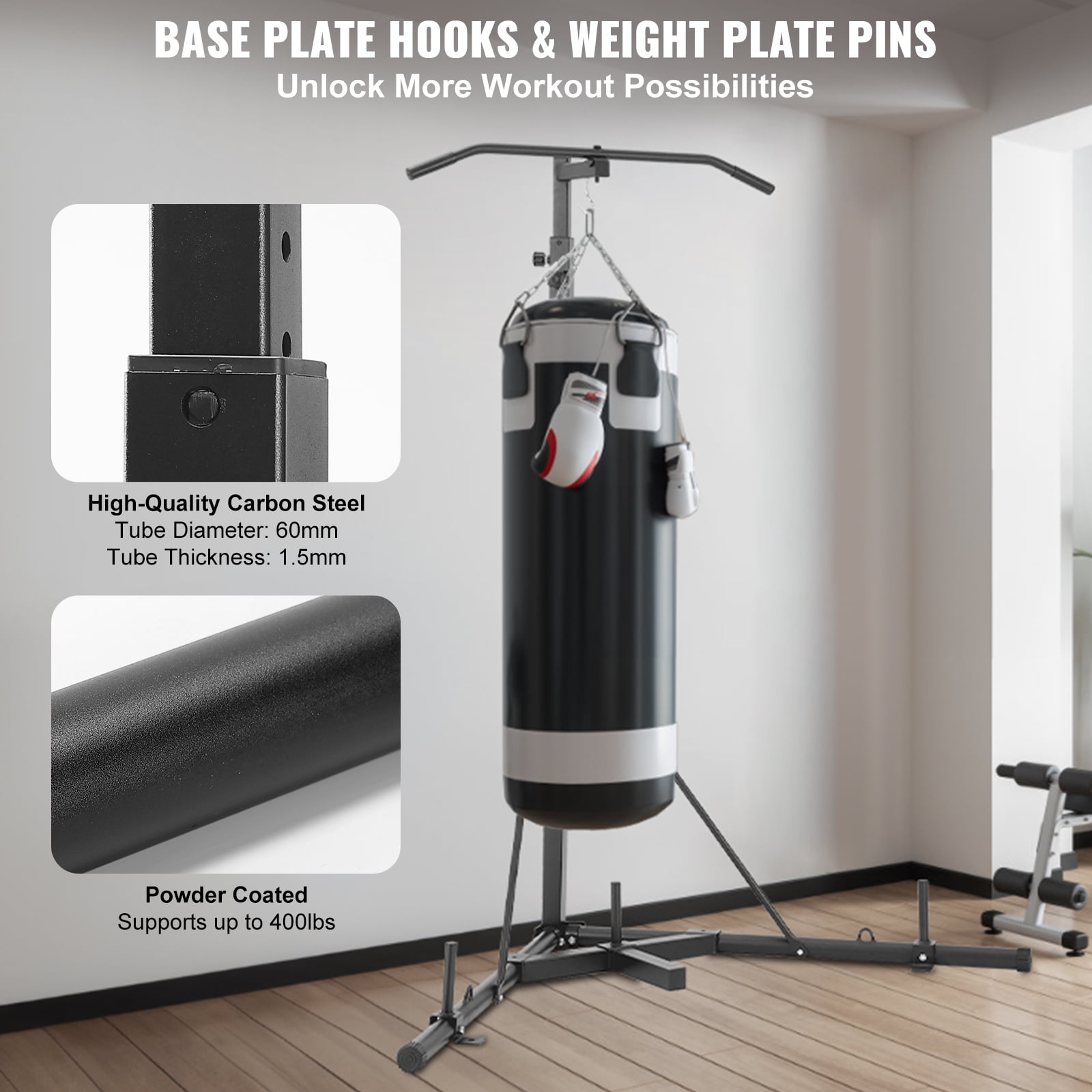 Free standing pull up bar punch bag sale