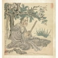 thumbnail image 3 of Chen Hongshou 20x21 Black Modern Framed Museum Art Print Titled - A Lohan (After Kuan-Hsiu) (1598-1652), 3 of 5