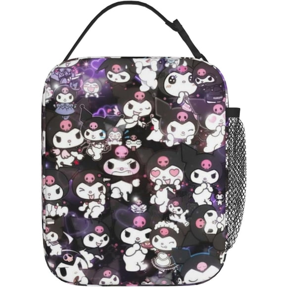 Kuromi Cartoon Lunch Box Large Capacity Durable Reusable Lunch Bag Suitable For Work Travel Picnic Fi9