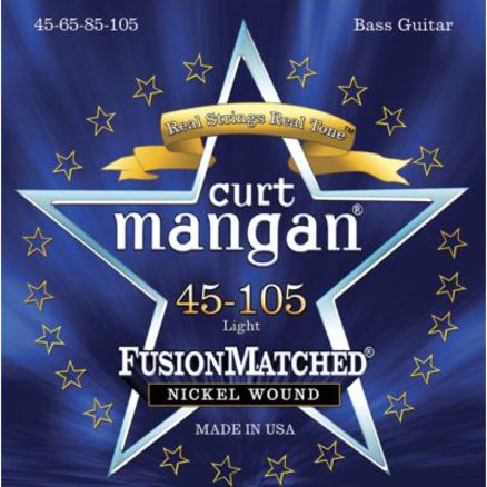 Curt Mangan Fusion Matched Cordes de Basses Enroulées Nickel (45-105)