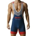 thumbnail image 2 of QIPOPIQ Men Wrestling Singlets Athletic Supporters Bodysuits Slim Fit Sports Active Jumpsuits Leotard One Piece, 2 of 10