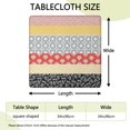 thumbnail image 2 of Vibrant floral pattern stretchable table cover, designed for square dining tables and outdoor patio settings, 2 of 6
