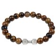 thumbnail image 1 of Bracelet en Oeil de Tigre en Pierre Bracelet en Pierre de Lave Perles de Yoga Anti-Stress Bracelet Ajustable Diffuseur d'Huile d'Aromathérapie Bracelet en Lave pour Hommes Femmes Ensemble de Boucles d'Oreilles et Collier pour Femmes Ensemble de Boucles d'Oreilles de Demoiselle d'Honneur, 1 of 4