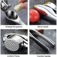 thumbnail image 2 of Garlic Press Garlic Crusher Stainless Steel Garlic Press, Professional Crusher Convenient Dishwasher Clean Garlic Crusher With Non-slip Handle For Res, 2 of 5