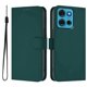 thumbnail image 1 of For Motorola Moto G75 5G Case Solid Color Wallet Leather Phone Cover with Strap - Nude, 1 of 5