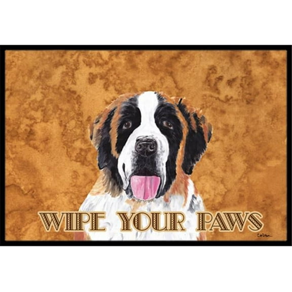Carolines Treasures  24 x 36 in. Saint Bernard Indoor Or Outdoor Doormat