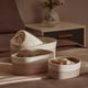 thumbnail image 4 of Cesta decorativa apilable para organizar, cestas de estantes multiusos de cuerda tejida duraderas para decoración del hogar moderna y estantes cúbicos (3 piezas), 4 of 7