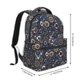 thumbnail image 2 of Disketp Nautical Mochila Estampada para Hombre y Mujer – Mochila Ligera Clásica con Múltiples Bolsillos para Universidad, Trabajo y Viajes-One Size, 2 of 5