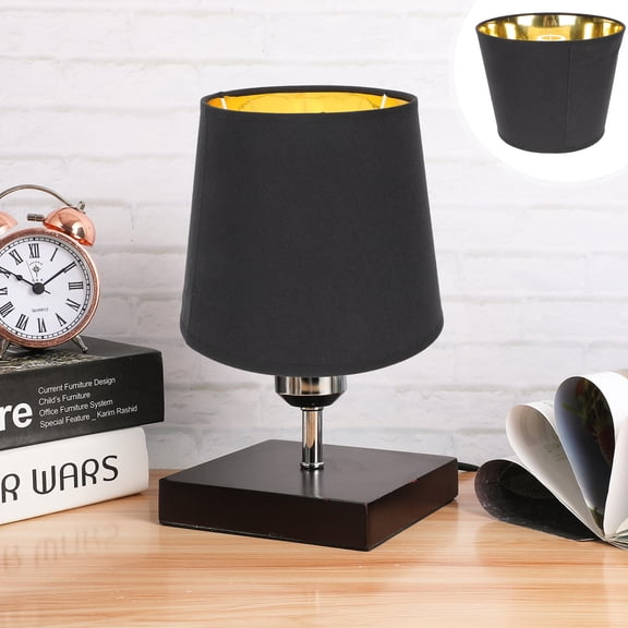 OATIPHO Modern Black Drum Lampshade for Desk Light Suitable for Living Room Use